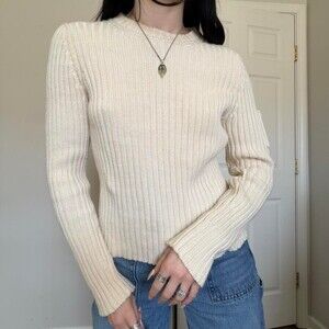 Banana Republic Rider Creme Ribbed 2349